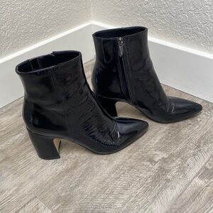 Sam Edelman Black Patent Leather Bootie